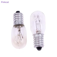 Pinkcat 2Pcs E14 15W High Temperature Resistant Refrigerator Bulb Microwave Oven Replacement Light T