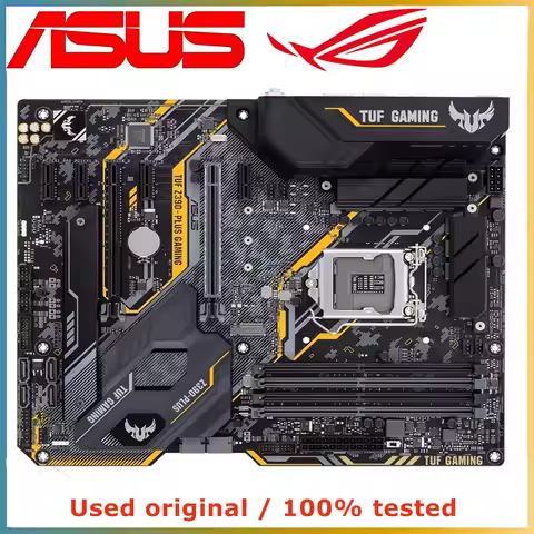 For ASUS TUF Z390-Plus Gaming LGA1151 (Intel 8th and 9th Gen) DDR4 DP HDMI M.2 Z390 ATX Motherboard