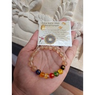April Gallery Bali * Sandalwood Bracelet 7 Chakras* Rjekii Luck Happiness