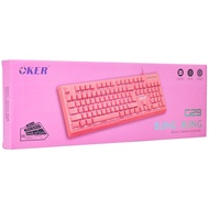 Keyboard Oker G29 Bling Model Pink