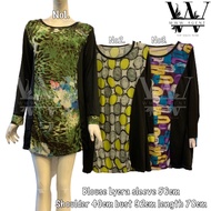 8308 blouse Lycra / baju borong murah