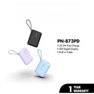 Pineng Original PN-873 10000mAh Built in Cable Powerbank 22.5W Mini Power Bank PN873PD PN873