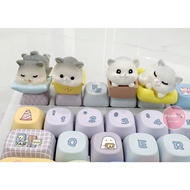 Cat Keycap Mechanical Keyboard Button Cat Box