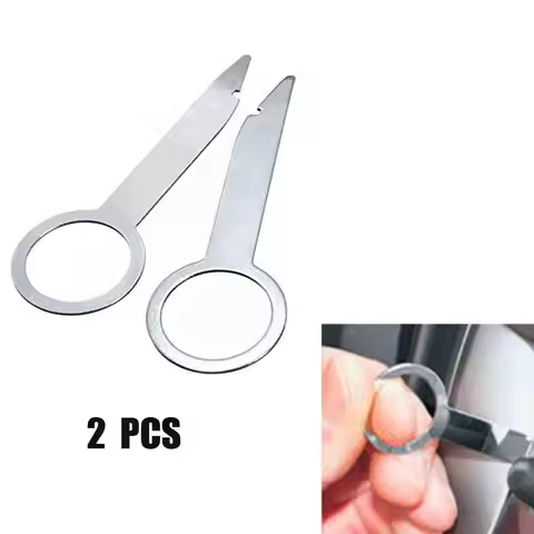 2pcs Car Radio Removal Tools for Volkswagon for AUDI Double Din Radio Remove Key Fits All Mk4 Double
