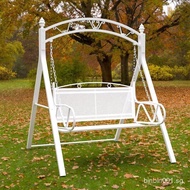 Double swing basket chair outdoor wrought iron swing chair rocking chair