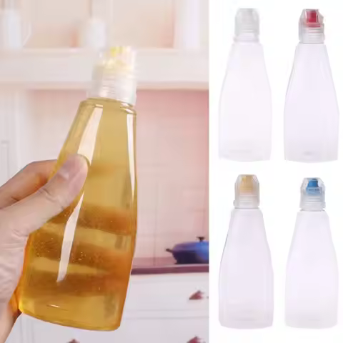 G6KF Honey Squezzable Bottle with Protective Lid 400g Honey Capacity Sized Reusable for Home Kitchen