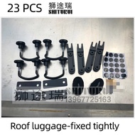 4pcs Steel Universal Roof Box Car Van Mounting Fitting Kit U-Bolts Clamps Car U-Bolts Clamps Roof Lu