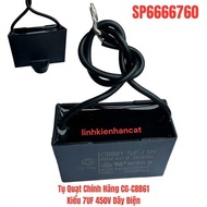 Genuine Fan Capacitor CG-CBB61 Model 7UF 450V Wire