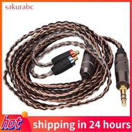Sakurabc MMCX 3.5mm Earphone Cable 8 Core OFC Headphone Replacement For Shure SE535 UE900 UE900s SE215 SE425 BGVP