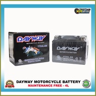 ✻ ☫ ℗ DAYWAY Original Motorcycle Battery 4L/5L Maintenance Free Battery, Motorcycle Batteries & Acc