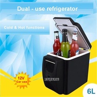 6L Mini Car Fridge Warming Device 2 In 1 Multi-Ftion 12 V Travel Fridge Freezer Refrigerator Hot And Cold Box 28-48W Fridge