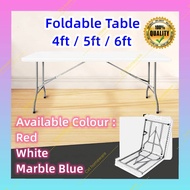 6FT Foldable Banquet Table Event / Catering / Hall / Buffet Folding Table Pasar Malam Meja Lipat Nia