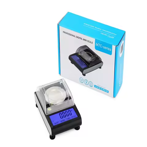 0.001g Digital Milligram Scale Jewelry Gold Lab Scales 50g x 0.001g Touch LCD Electronic Gram Counti