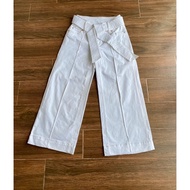 [virusplussize]inc bigsize white straight pants