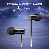 Final E500 In Ear Earphones Black for ASMR VR Binaural 360 Audio