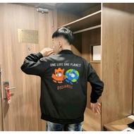 Jacket Wind Bomber Dsquared2 Earth of Love High Quality Wind Fabric, Ribbed Collar and Luxurious Sil