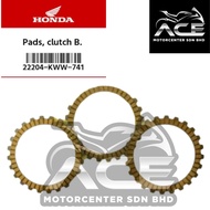 DISK, B CLUTCH FRICTION(22204-KWW-741)100% ORI HONDA GENUINE PART - CRF110