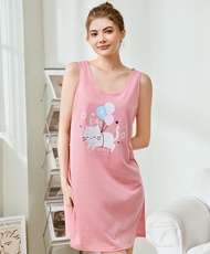 Young Hearts Young Curves Kitty Zone Sleeveless Sleep Dress C01-P01225