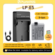 LP-E5 Single Socket LPE5 Charger For Canon EOS 450D 500D 1000D X2 X3 DSLR Battery