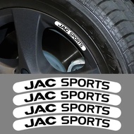 4Pcs Car Wheel Rim Stickers Auto Tuning Accessories Vinyl Film Decals For JAC Refine J3 J2 S5 A5 J5 
