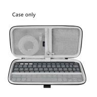 Geekria Keyboard Carrying Case Hard Shell Protective Travel Bag for Wireless Portable Small Compact 