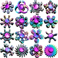 Manufacturer Wholesale Colorful Alloy Fidget Spinner Stall Toys Decompression Toys Hand Spinner Fing
