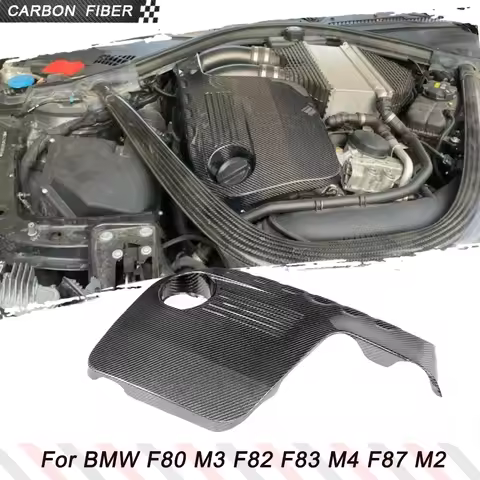 Carbon Fiber Front Engine Cover Trim for BMW F80 M3 F82 F83 M4 F87 M2 2014-2019 Car Hood Engine Cove