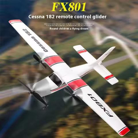 Fx801 Remote Control Aircraft Model - Two Channel Cessna Fixed Wing Crashworthy Foam Glider for Toys