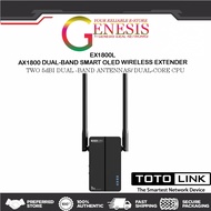 [OLED WIFI 6 EXTENDER]TOTOLINK EX1800L AX1800 DUAL BAND PORTABLE OLED WIFI 6 RANGE EXTENDER / REPEAT