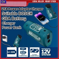 Battery Adapter Charger Bosch Power Bank 10.8V 12V Lithium Battery USB DC Output Type-C Input Port