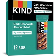 KIND Bar Dark Chocolate Almond Mint, 12 Count (40g)
