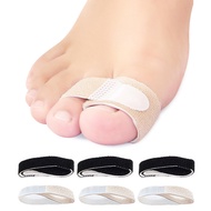 5Pcs Hammer Toe Straightener, Fabric Broken Toe Protectors, Buddy Taped Wraps & Toe Splint for Crook