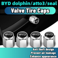 byd seal/atto3/dolphin/atto 2/seal 6 Valve Tire Caps Anti-theft Design Unique Modification accessori