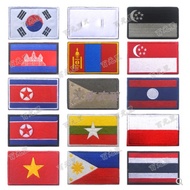 Southeast Asia Embroidery Velcro East Asia Cambodia Korean Philippines Thailand Singapore Indonesia 