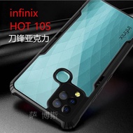 INFINIX HOT 10S Hard Soft Case Crystal Clear Casing Cover