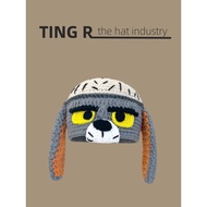 Christmas headdress santa hat Rare Funny Funny Hat Knitted Pullover Hat Monster Shrek Green Hat Hall