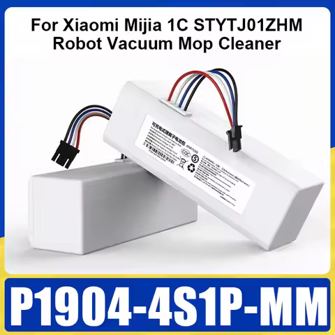 14.4V P1904-4S1P-MM Battery For Xiaomi Mijia 1C STYTJ01ZHM Robot Vacuum Mop Cleaner 12800mAh Replace