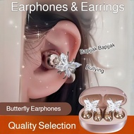 【Elegant Butterfly Design】 Wireless  Earphones For All-Day Wear  Earphones/Wireless Earrings/Fashion