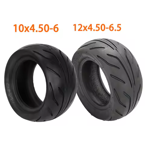 12x4.50-6.5 10x4.50-6 Tubeless Tire Wear-Resistant Fat Tyre for Electric Scooter 12 Inch Front Rear 