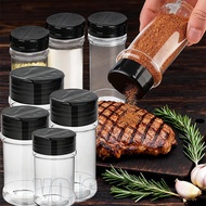 6-2Pcs Butterfly Lid Seasoning Box - Clear Spice Bottle with Cover - Salt Pepper Shaker Container - 