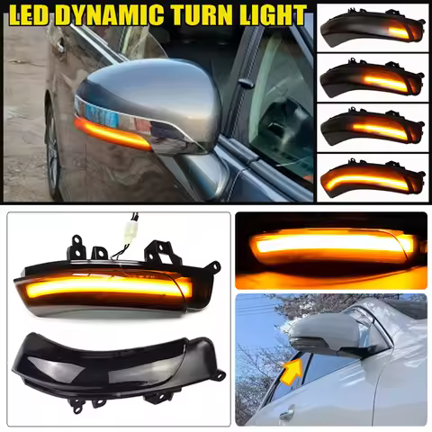 Dynamic Turn Signal LED Light Side Mirror Indicator For Toyota PRIUS ZVW30 2009-2012 CAMRY ACV40 GSV