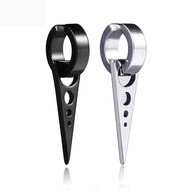 ต่างหู ไม่ต้องเจาะหู ตุ้มหู จิว Black Titanium Steel Triangle Arrow Clip Earrings Male Female Earrin