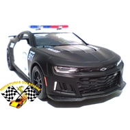 Diecast Miniature Chevrolet Camaro ZL1 Police Black Police car