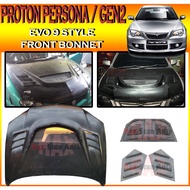 PROTON PERSONA GEN2 EVO9 FRONT BONNET (E9) BONET DEPAN FOR GEN 2 PERSONA EVO 9 STYLE BONNET CAR BODY