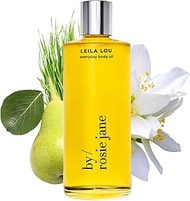 By Rosie Jane Everyday Body Oil (Leila Lou) - Pear, Jasmine and Fresh Cut Grass Scented Body Oil with Coconut Oil, Olive Oil &amp; Rosehip Seed Oil for Hydrated, Nourished Skin (120ml)