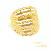Cincin klcc 9 layer Emas 916 / klcc ring 916 gold Dreams Jewellery