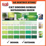 [GREENS] 1 Liter MCI Paint Cat Dinding Rumah Interior & Exterior Wall Paint Matt Kilat