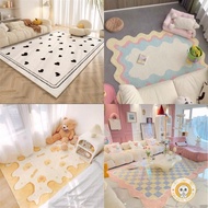 Small Fresh Ins Style Living Room Carpet Thickened Imitation Cashmere Coffee Table Mat Cloakroom Non