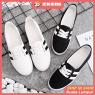 【READY STOCK】New white canvas women's shoes sneakers ulzzang Korean style autumn versatile student l