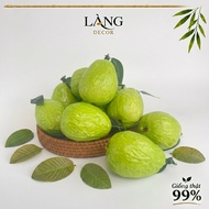 Premium fake guava fruit - 99% realistic model for VIP kitchen decoration